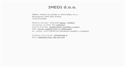 Desktop Screenshot of imedi.si