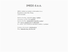 Tablet Screenshot of imedi.si